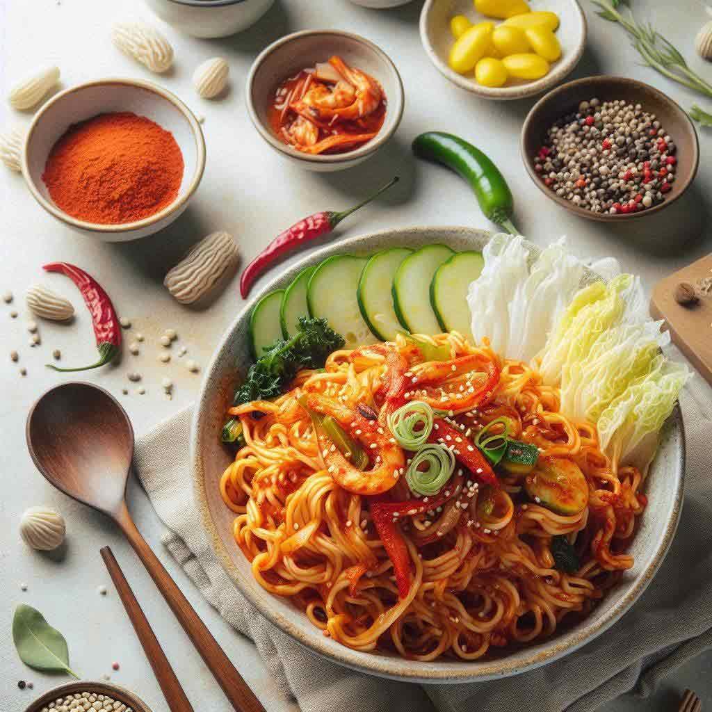 Spicy-Cold-Kimchi-Noodles