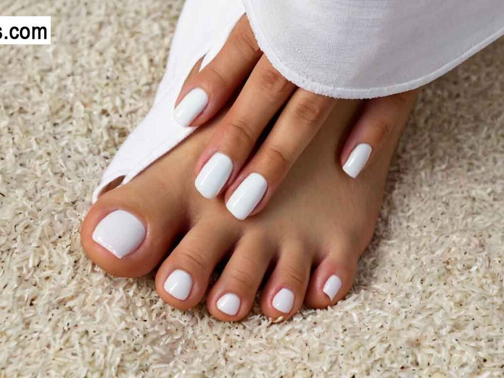 White Toenail Polish